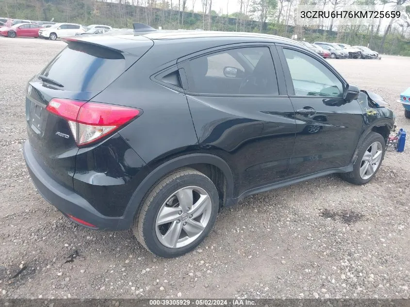 3CZRU6H76KM725659 2019 Honda Hr-V Ex-L