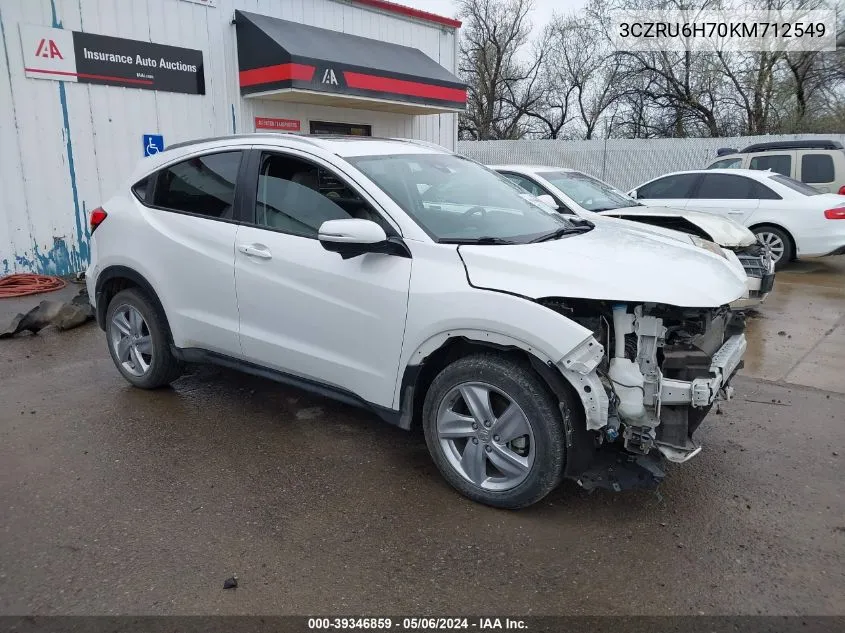 3CZRU6H70KM712549 2019 Honda Hr-V Ex-L