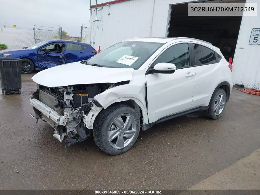 3CZRU6H70KM712549 2019 Honda Hr-V Ex-L