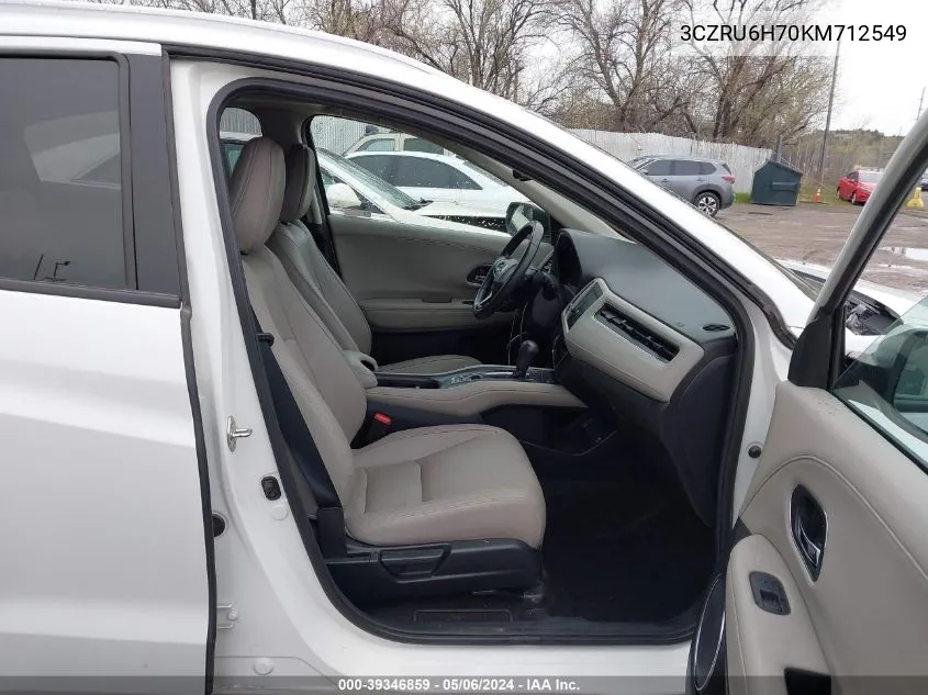 3CZRU6H70KM712549 2019 Honda Hr-V Ex-L