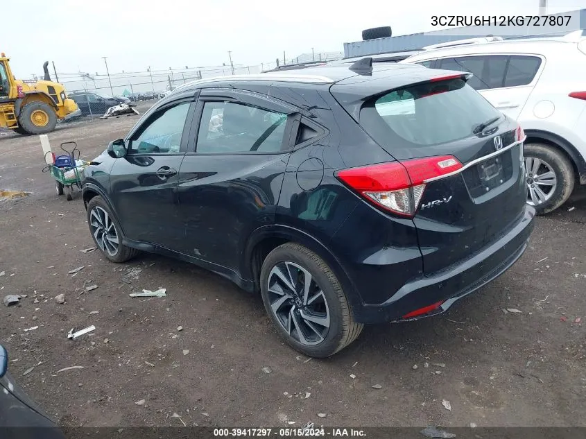 2019 Honda Hr-V Sport VIN: 3CZRU6H12KG727807 Lot: 39417297