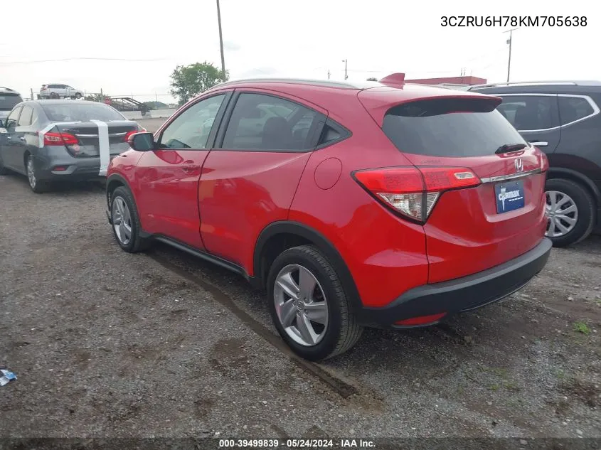 3CZRU6H78KM705638 2019 Honda Hr-V Ex-L