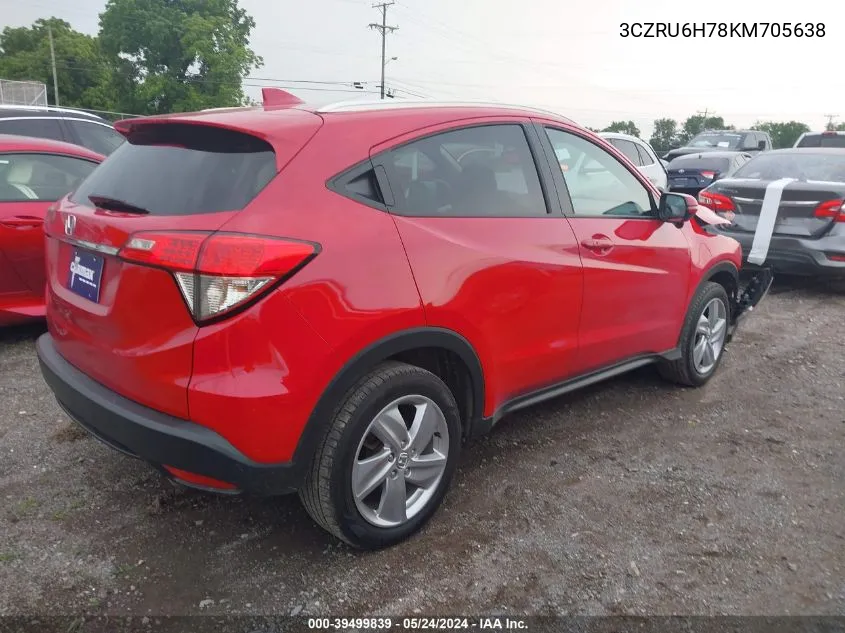 3CZRU6H78KM705638 2019 Honda Hr-V Ex-L