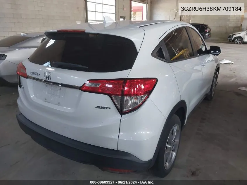 2019 Honda Hr-V Lx VIN: 3CZRU6H38KM709184 Lot: 39609927