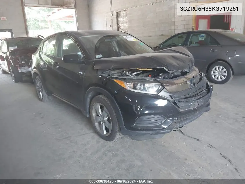 2019 Honda Hr-V Lx VIN: 3CZRU6H38KG719261 Lot: 39638420