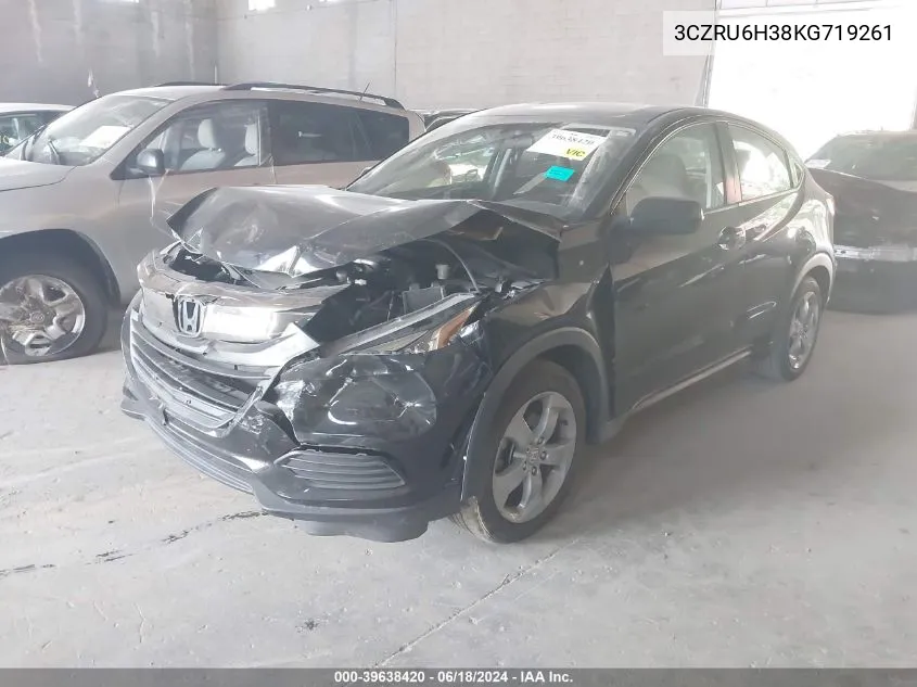 2019 Honda Hr-V Lx VIN: 3CZRU6H38KG719261 Lot: 39638420