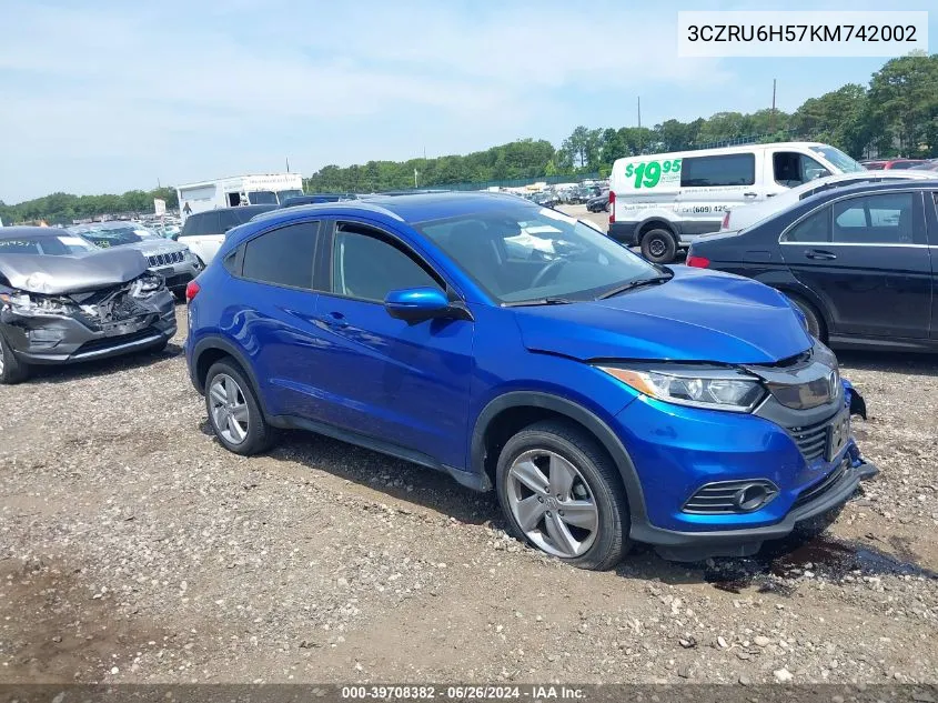 3CZRU6H57KM742002 2019 Honda Hr-V Ex