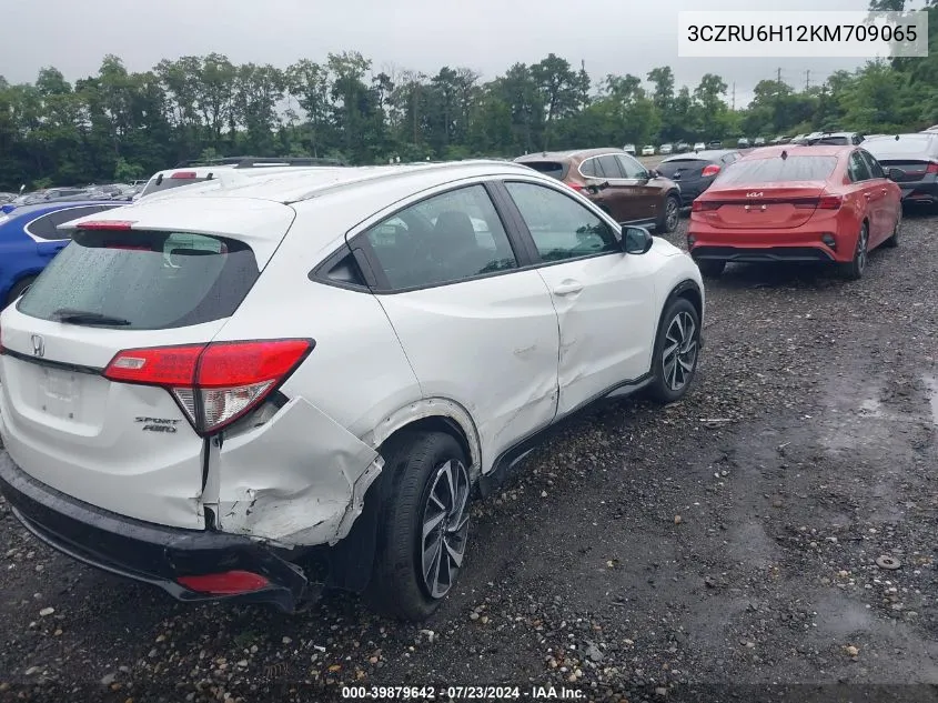 2019 Honda Hr-V Sport VIN: 3CZRU6H12KM709065 Lot: 39879642