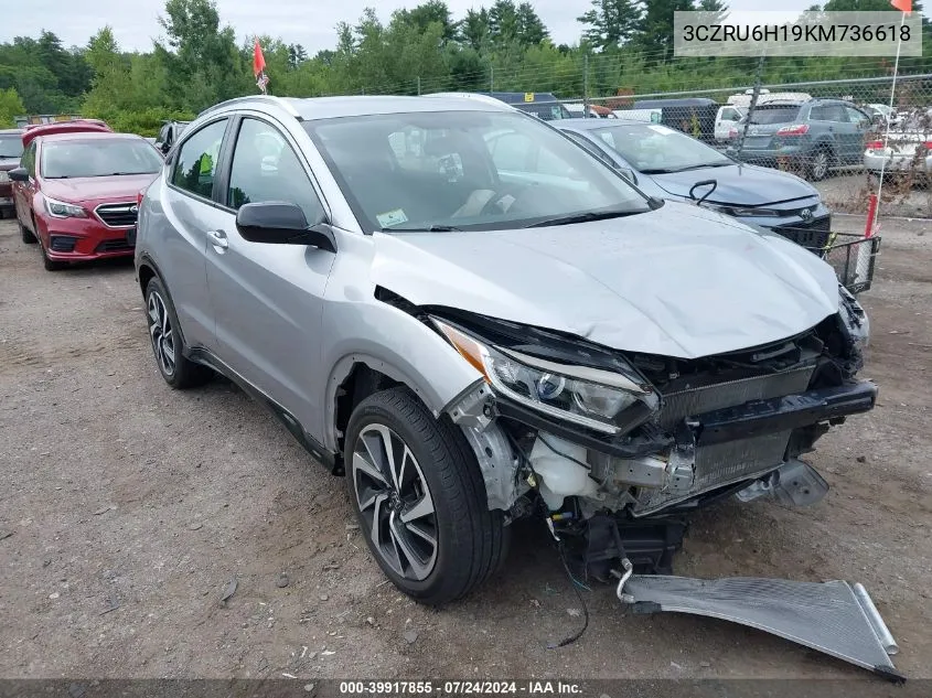 2019 Honda Hr-V Sport VIN: 3CZRU6H19KM736618 Lot: 39917855