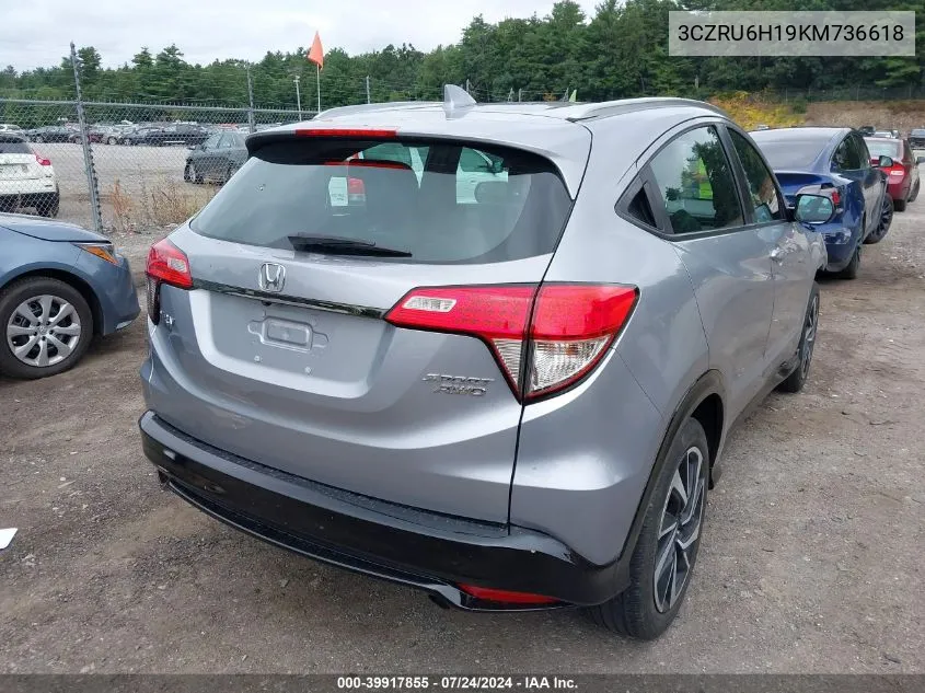 2019 Honda Hr-V Sport VIN: 3CZRU6H19KM736618 Lot: 39917855