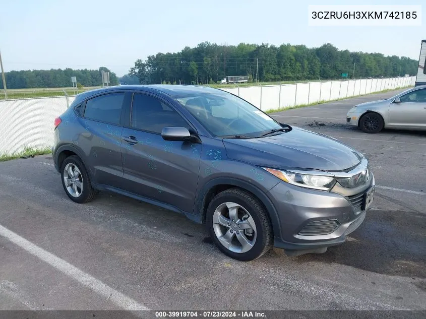 3CZRU6H3XKM742185 2019 Honda Hr-V Lx