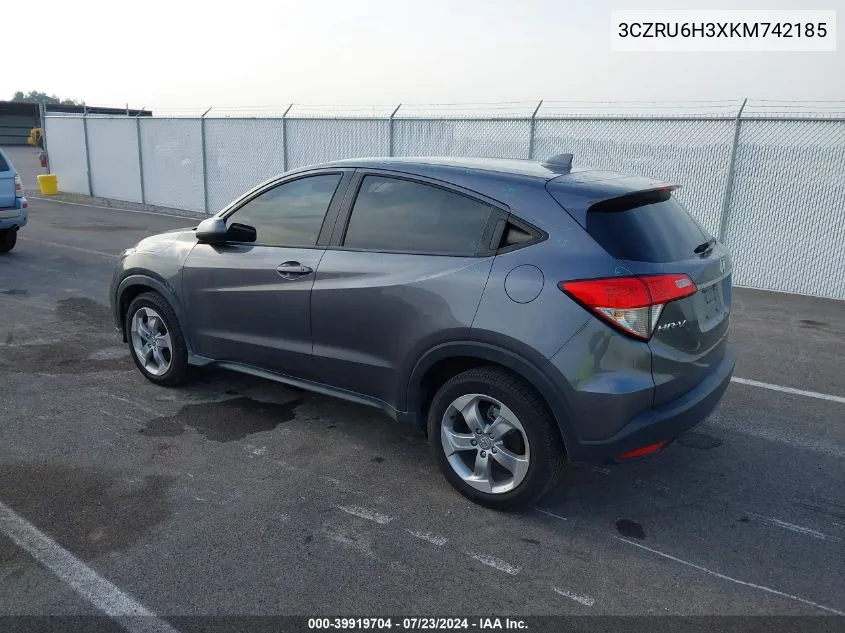 3CZRU6H3XKM742185 2019 Honda Hr-V Lx