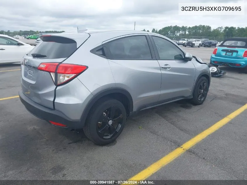 2019 Honda Hr-V Lx VIN: 3CZRU5H3XKG709695 Lot: 39941587