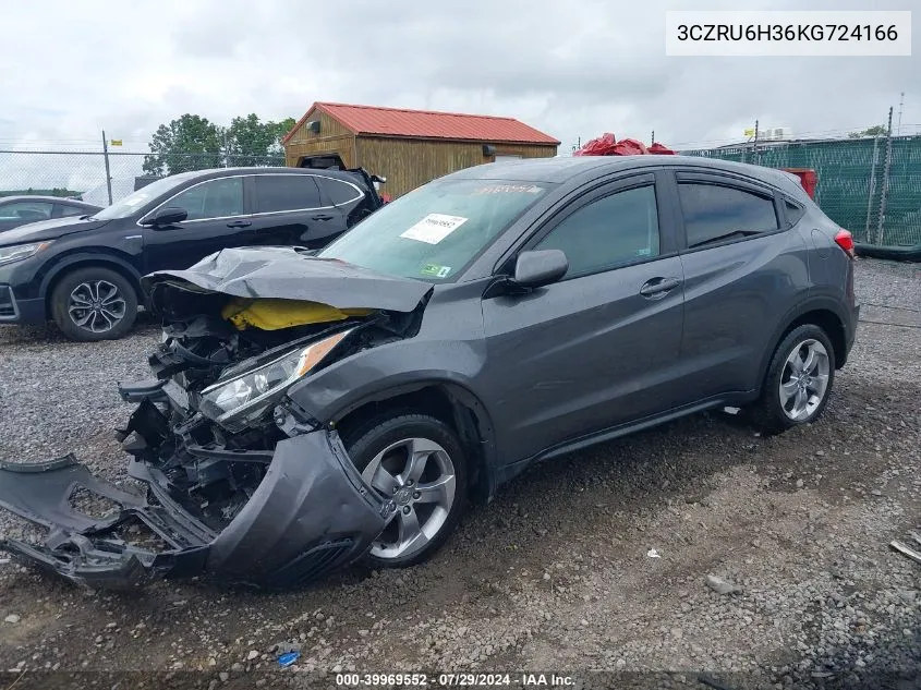 3CZRU6H36KG724166 2019 Honda Hr-V Lx