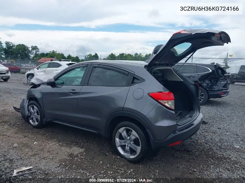 3CZRU6H36KG724166 2019 Honda Hr-V Lx