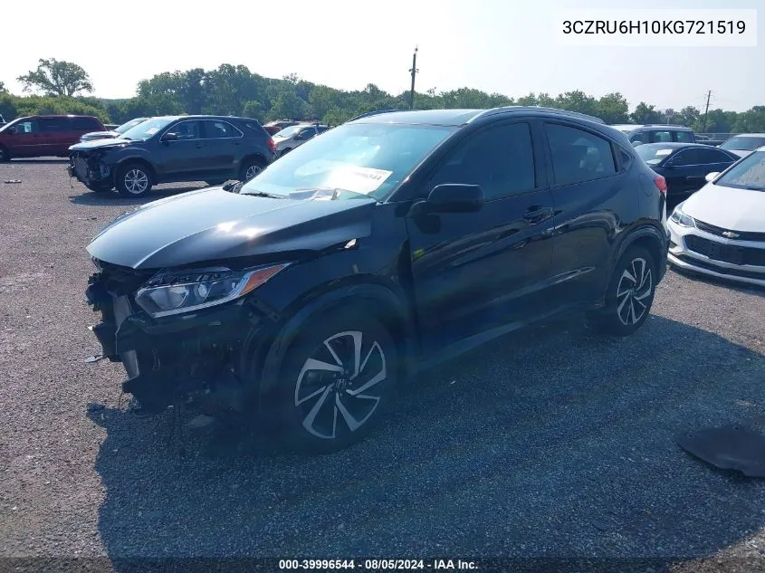 3CZRU6H10KG721519 2019 Honda Hr-V Sport