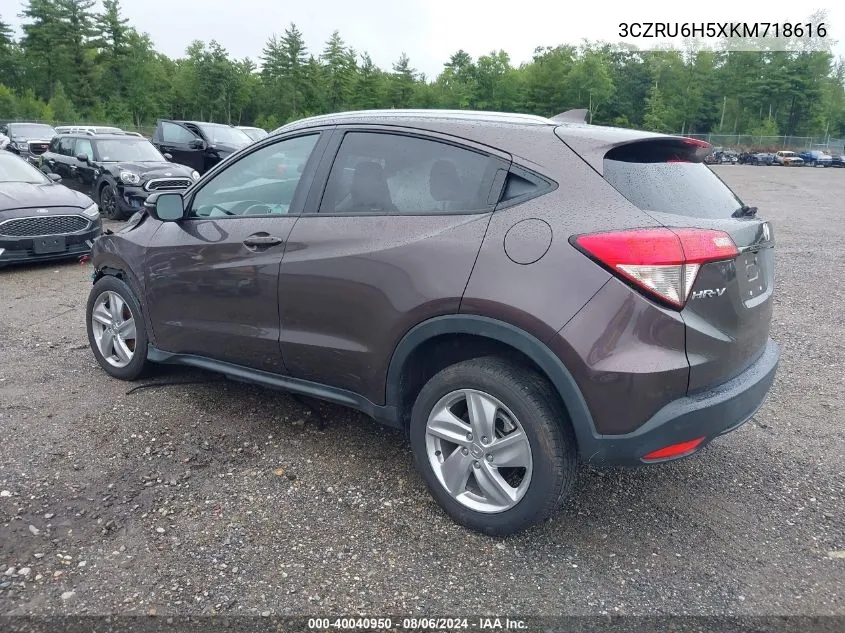 2019 Honda Hr-V Ex VIN: 3CZRU6H5XKM718616 Lot: 40040950