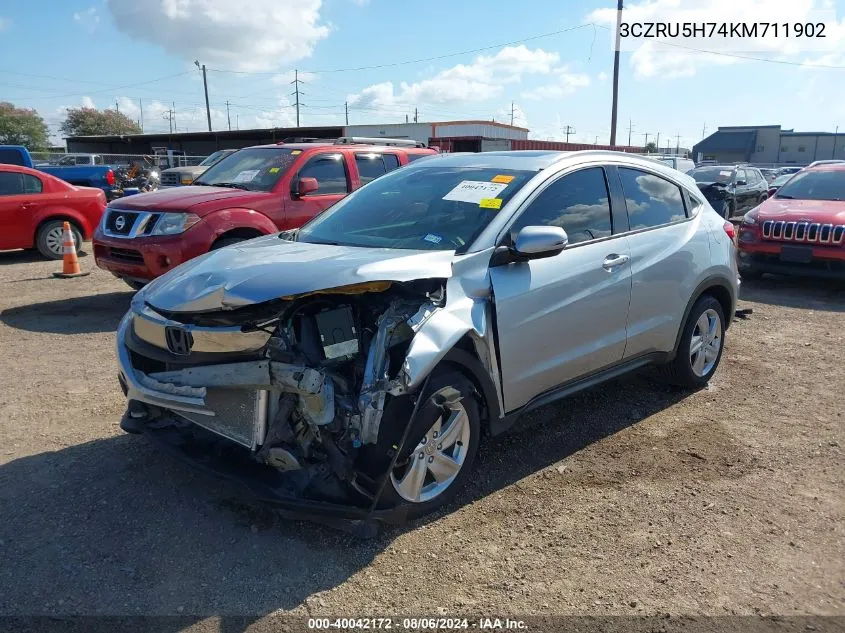 3CZRU5H74KM711902 2019 Honda Hr-V Ex-L