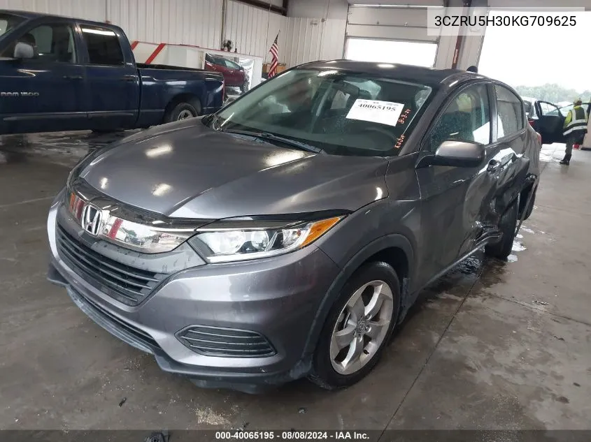 2019 Honda Hr-V Lx VIN: 3CZRU5H30KG709625 Lot: 40065195