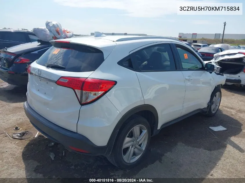 3CZRU5H70KM715834 2019 Honda Hr-V Exl