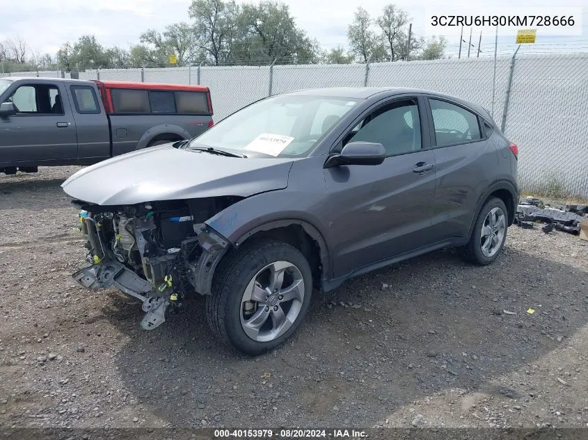 3CZRU6H30KM728666 2019 Honda Hr-V Lx