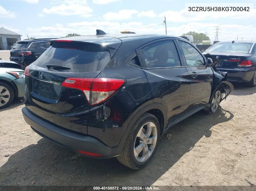 3CZRU5H38KG700042 2019 Honda Hr-V Lx