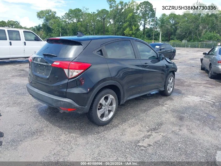 2019 Honda Hr-V Lx VIN: 3CZRU5H38KM730336 Lot: 40159596