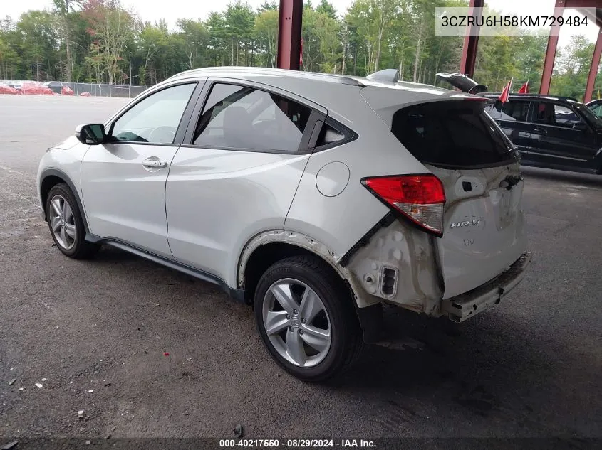 2019 Honda Hr-V Ex VIN: 3CZRU6H58KM729484 Lot: 40217550