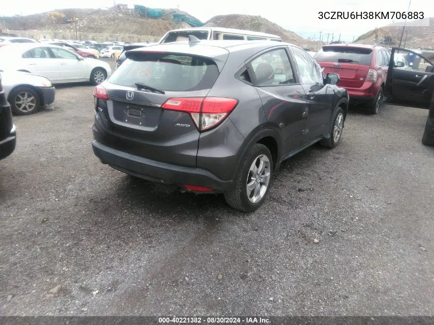 3CZRU6H38KM706883 2019 Honda Hr-V Lx