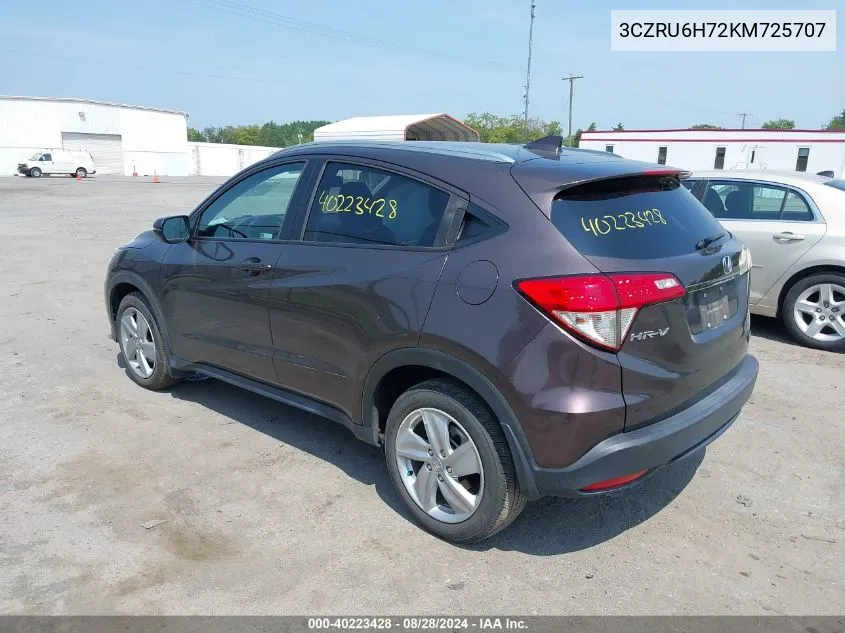 3CZRU6H72KM725707 2019 Honda Hr-V Ex-L