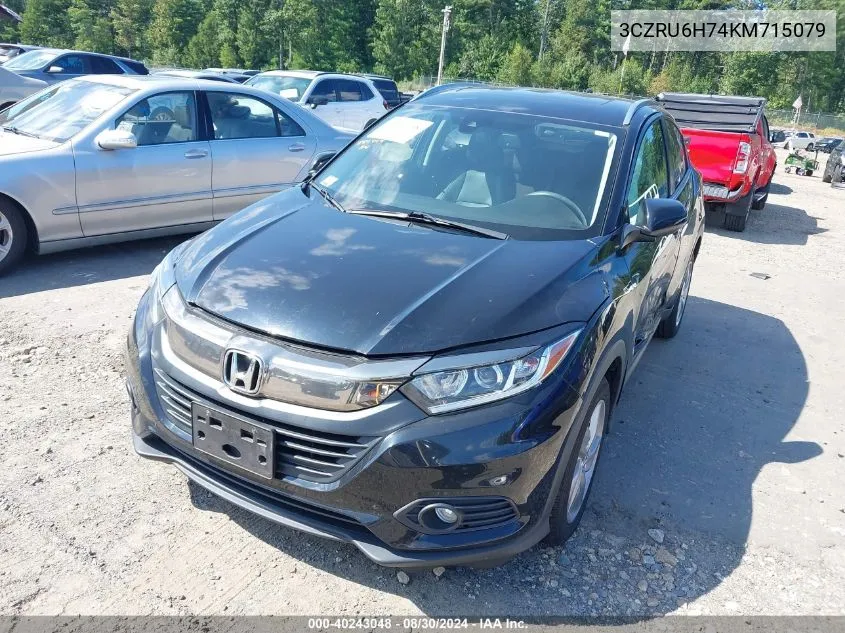 2019 Honda Hr-V Ex-L VIN: 3CZRU6H74KM715079 Lot: 40243048