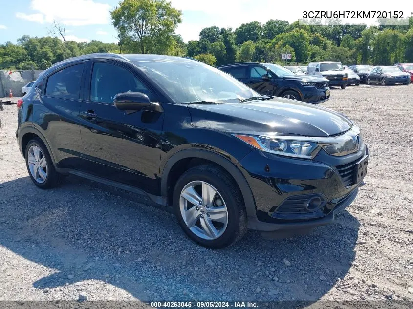 2019 Honda Hr-V Exl VIN: 3CZRU6H72KM720152 Lot: 40263045