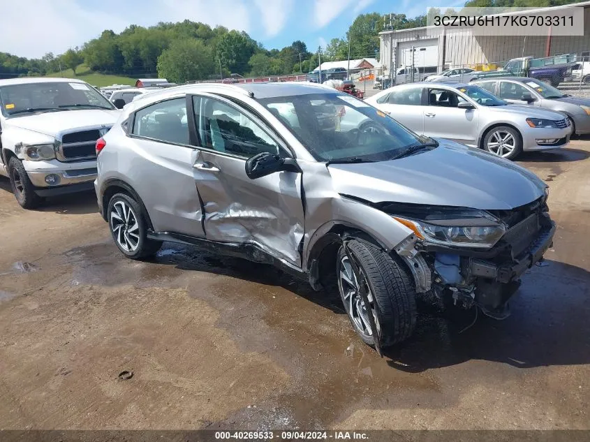 2019 Honda Hr-V Sport VIN: 3CZRU6H17KG703311 Lot: 40269533