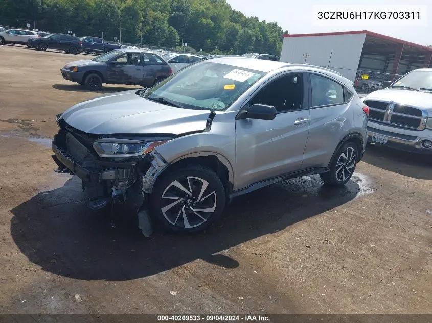 3CZRU6H17KG703311 2019 Honda Hr-V Sport