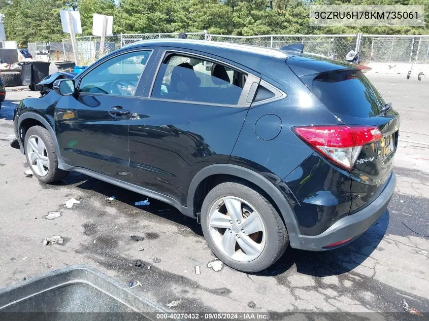 2019 Honda Hr-V Ex-L VIN: 3CZRU6H78KM735061 Lot: 40270432