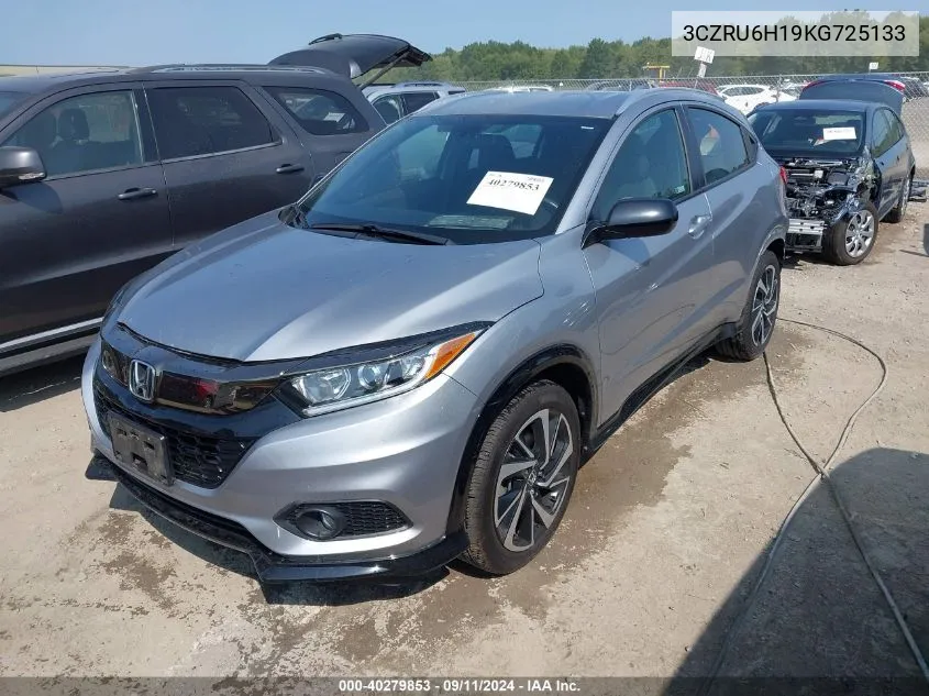 2019 Honda Hr-V Sport VIN: 3CZRU6H19KG725133 Lot: 40279853