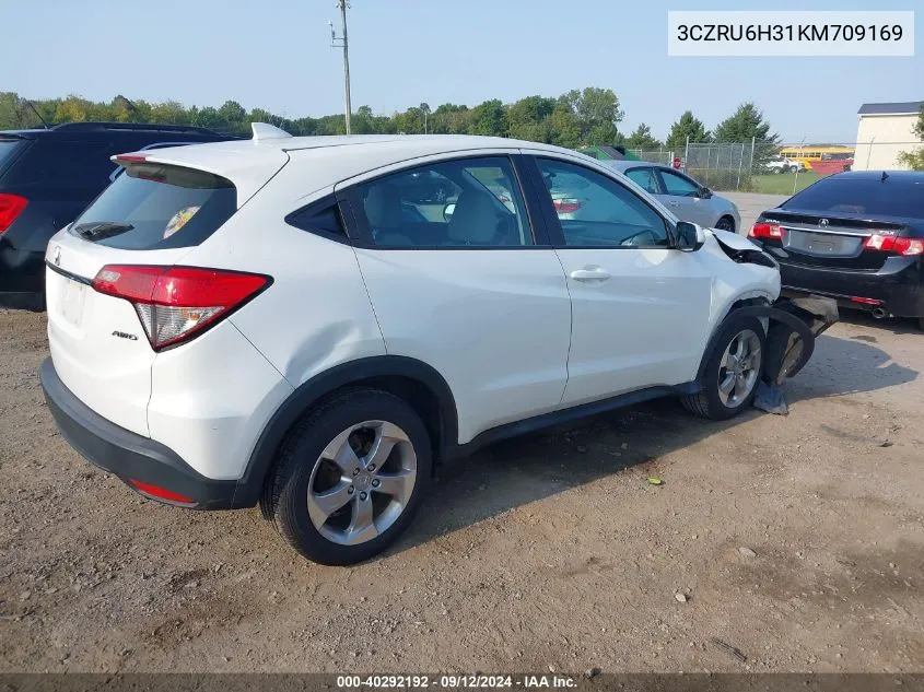 2019 Honda Hr-V Lx VIN: 3CZRU6H31KM709169 Lot: 40292192