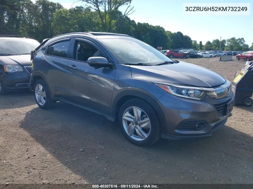 2019 Honda Hr-V Ex VIN: 3CZRU6H52KM732249 Lot: 40307516