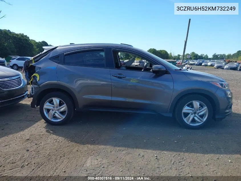 2019 Honda Hr-V Ex VIN: 3CZRU6H52KM732249 Lot: 40307516