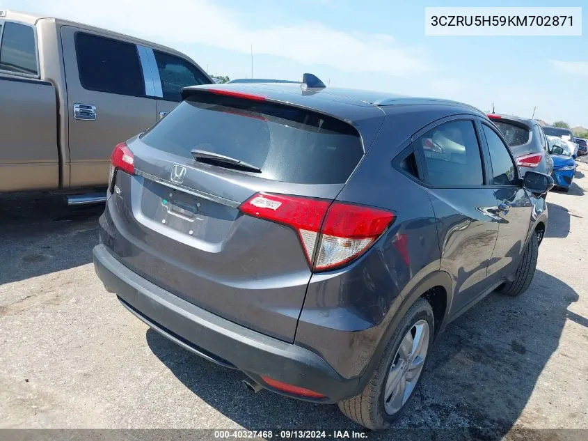 2019 Honda Hr-V Ex VIN: 3CZRU5H59KM702871 Lot: 40327468