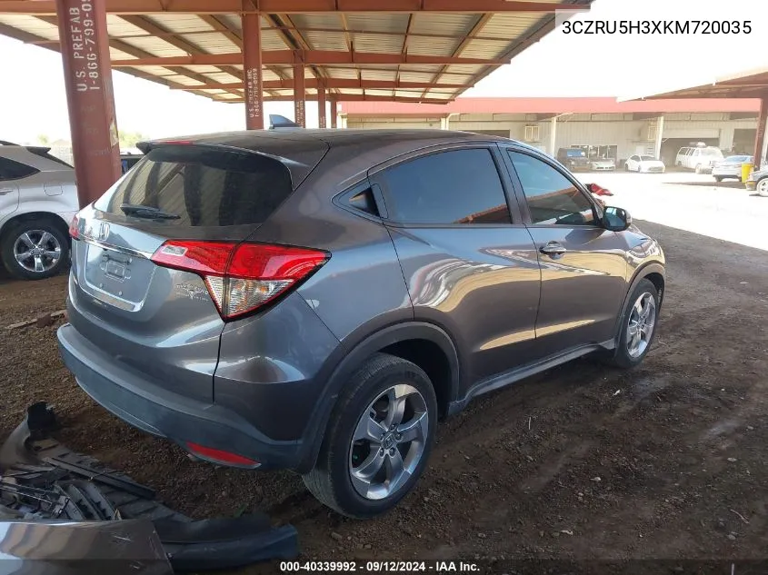 3CZRU5H3XKM720035 2019 Honda Hr-V Lx