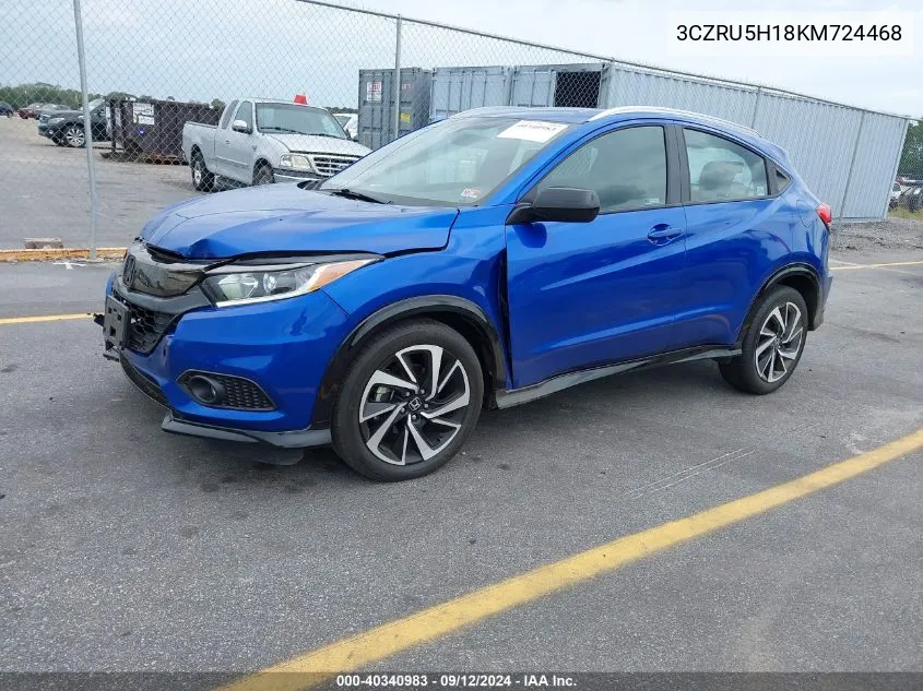 2019 Honda Hr-V Sport VIN: 3CZRU5H18KM724468 Lot: 40340983