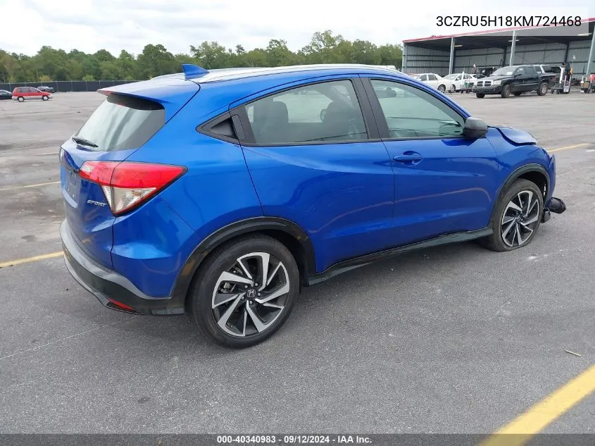 2019 Honda Hr-V Sport VIN: 3CZRU5H18KM724468 Lot: 40340983