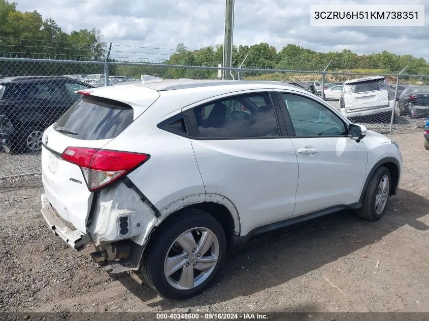 3CZRU6H51KM738351 2019 Honda Hr-V Ex