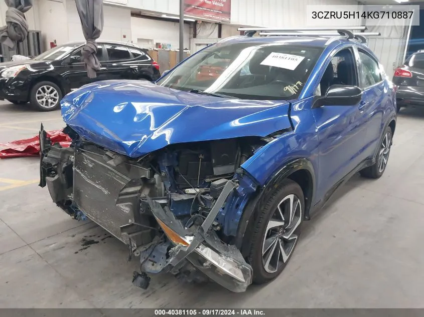 2019 Honda Hr-V Sport VIN: 3CZRU5H14KG710887 Lot: 40381105