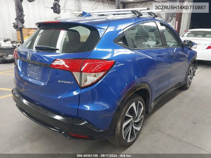 2019 Honda Hr-V Sport VIN: 3CZRU5H14KG710887 Lot: 40381105