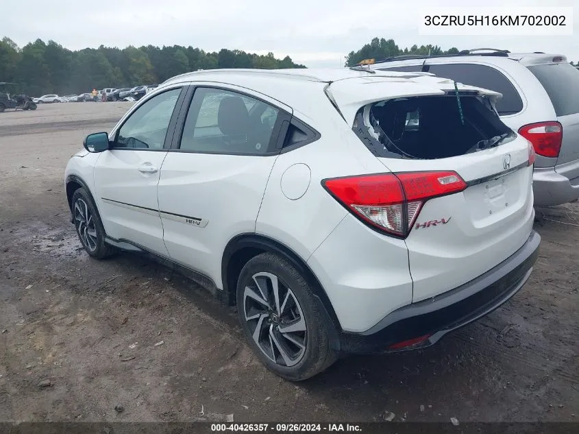 2019 Honda Hr-V Sport VIN: 3CZRU5H16KM702002 Lot: 40426357