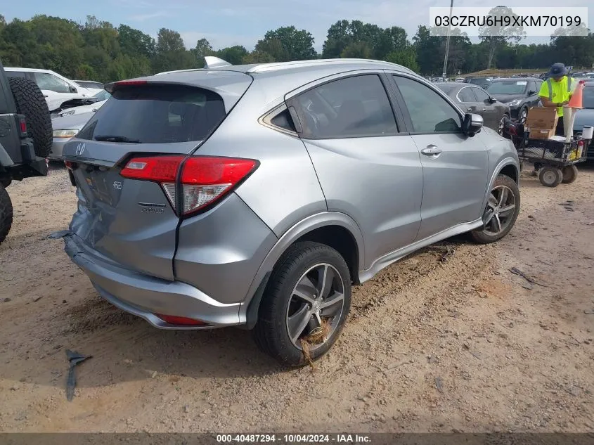 2019 Honda Hr-V Touring VIN: 03CZRU6H9XKM70199 Lot: 40487294