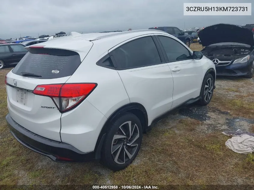 2019 Honda Hr-V Sport VIN: 3CZRU5H13KM723731 Lot: 40512958