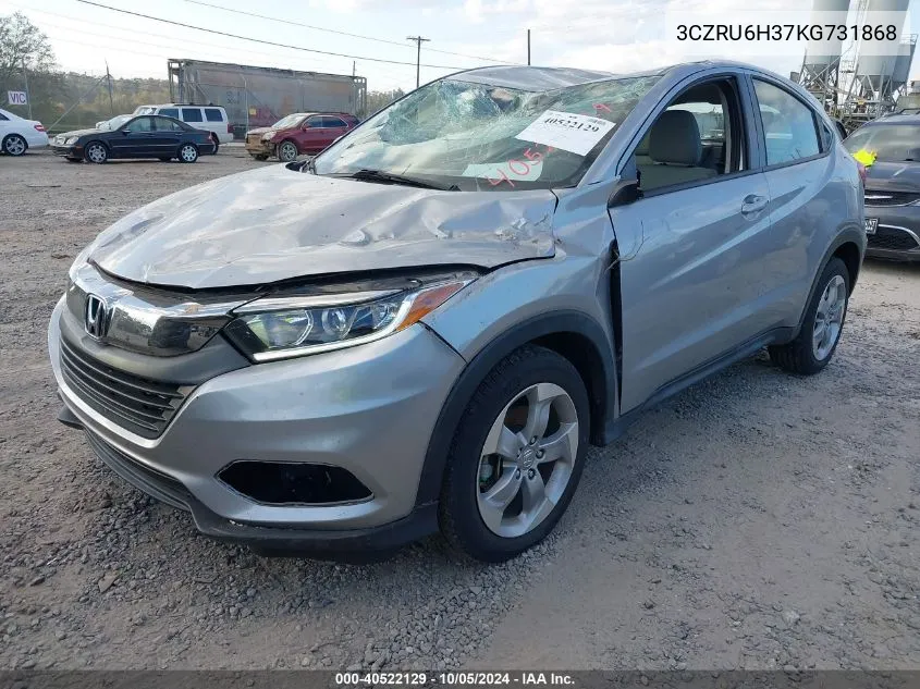 2019 Honda Hr-V Lx VIN: 3CZRU6H37KG731868 Lot: 40522129